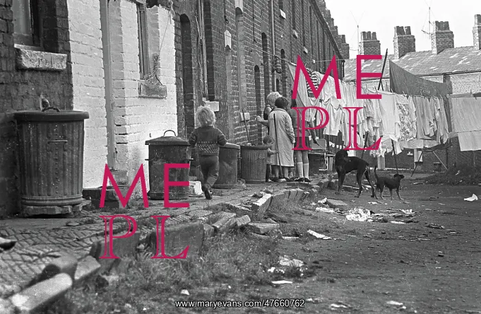 : Slum communal yard, Stockport : Slum communal yard, Stockport