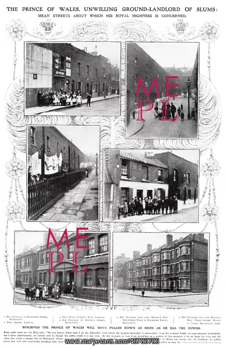 : Slums in Lambeth Condemned 1908 : Slums in Lambeth Condemned 1908
