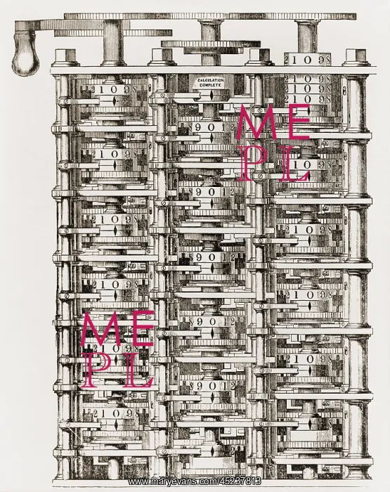 : Small part of Babbage's mechanical calculating ? : Small part of Babbage's mechanical calculating ?