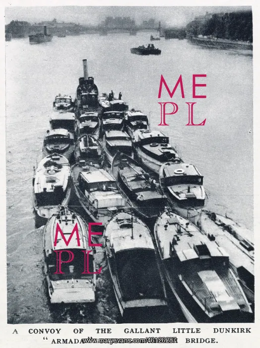 : Small boats used in the Dunkirk evacuation, WW2 : Small boats used in the Dunkirk evacuation, WW2