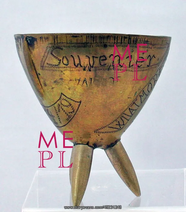 : Small bowl made from a shell nose cone, WW1 : Small bowl made from a shell nose cone, WW1