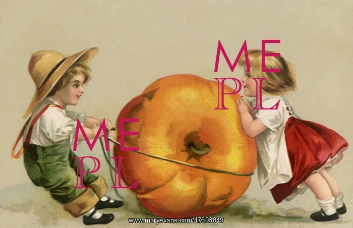  : Small Children and Large Pumpkin