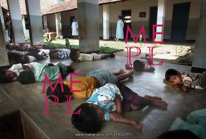 : Small children take a nap during the afternoon, Sri Lanka : Small children take a nap during the afternoon, Sri Lanka