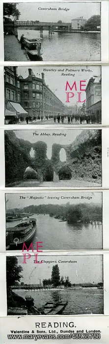 : Small fold-out views of Reading, Berkshire : Small fold-out views of Reading, Berkshire