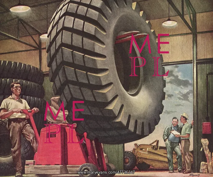  : Small Forklift lifts Huge Tire