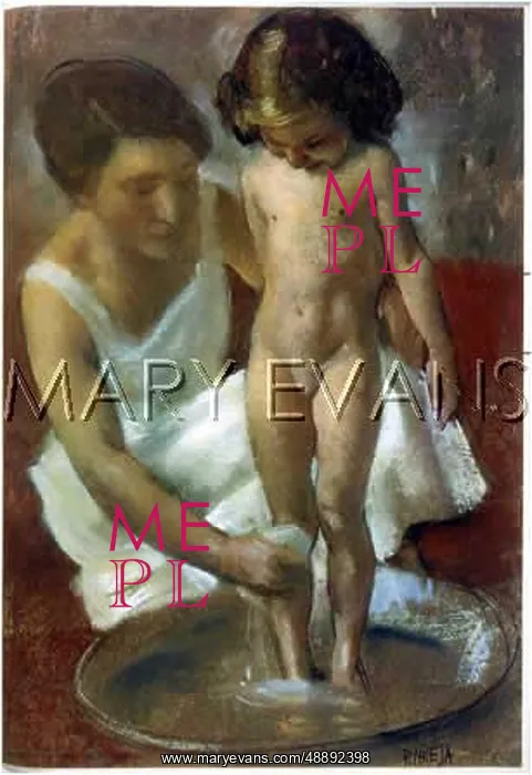  : SMALL GIRL AT BATHTIME