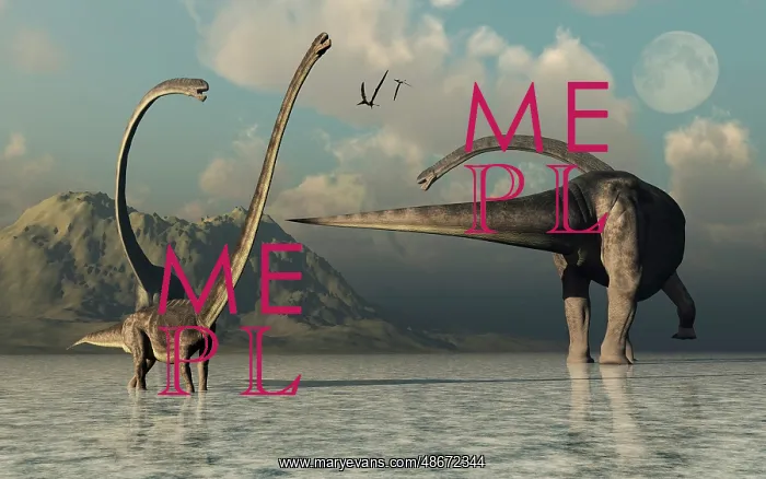 : A small herd of Omeisaurus dinosaurs : A small herd of Omeisaurus dinosaurs