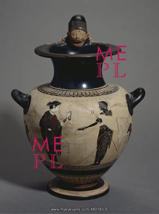 : Small hydria with white bottom : Small hydria with white bottom