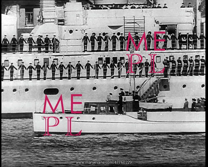 : A Small Motorboat Driving Past a Warship : A Small Motorboat Driving Past a Warship