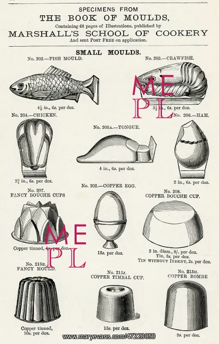 : Small moulds 1899 : Small moulds 1899