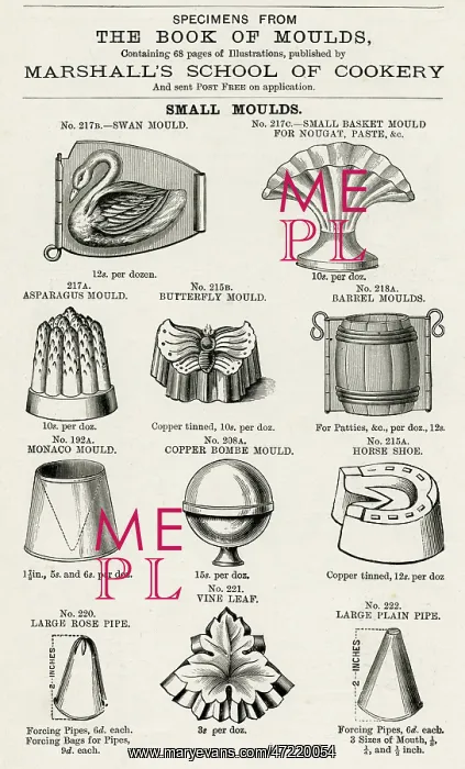 : Small moulds 1899 : Small moulds 1899