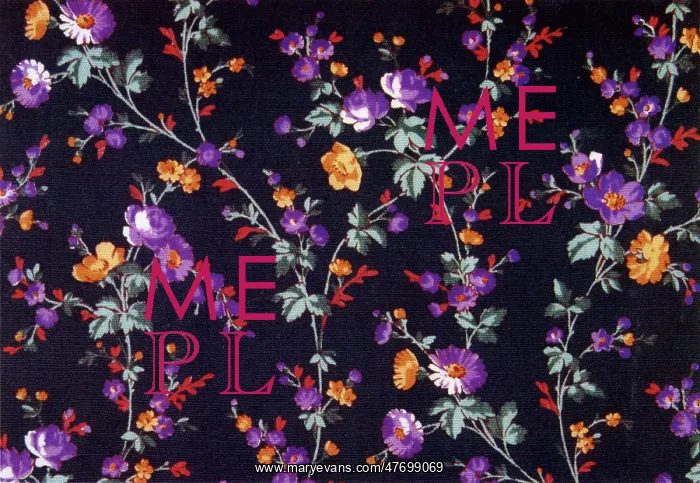  : Small puple flowers grow off of long green stems