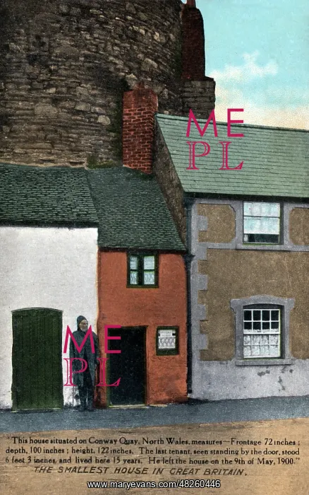 : Smallest house in Great Britain - Conwy : Smallest house in Great Britain - Conwy