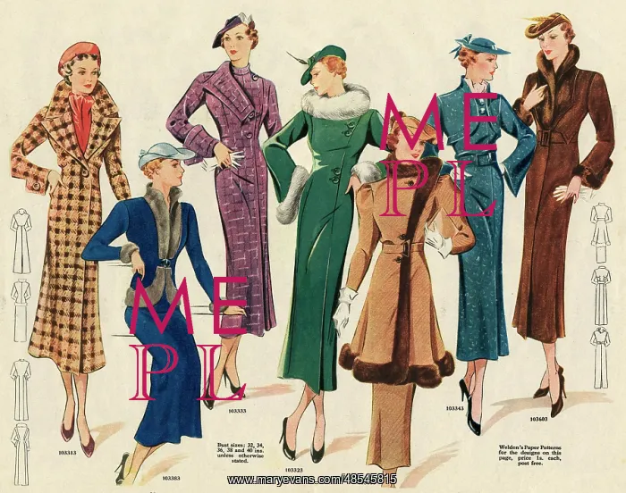 : Smart winter coats 1936 : Smart winter coats 1936