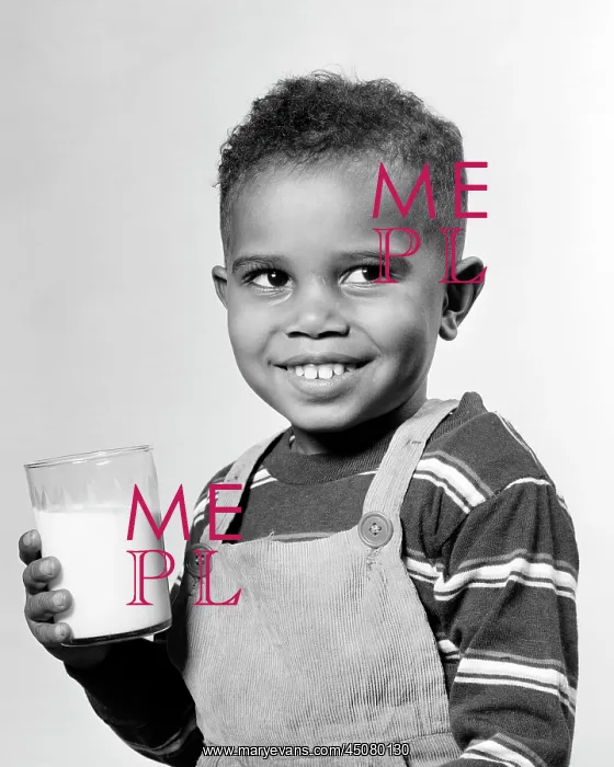: Smiling African-American Boy Holding Drinking : Smiling African-American Boy Holding Drinking