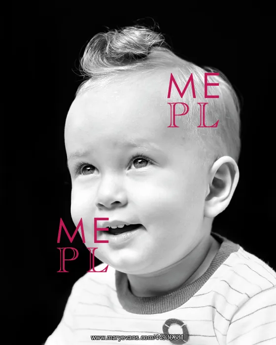 : Smiling Blond Baby Boy Big Curl on Top of Head : Smiling Blond Baby Boy Big Curl on Top of Head