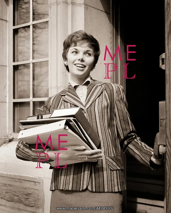 : Smiling Coed Walking Out of Door Carrying Books : Smiling Coed Walking Out of Door Carrying Books