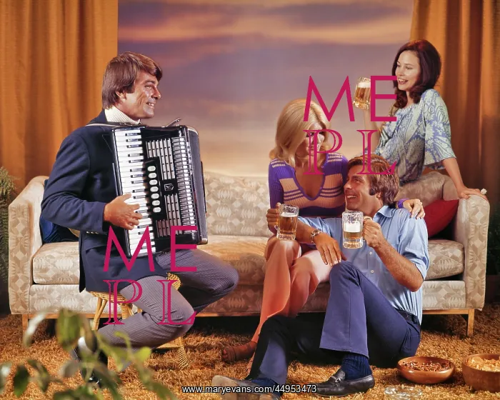 : Two Smiling Couples Men and Women Informally Socializing : Two Smiling Couples Men and Women Informally Socializing