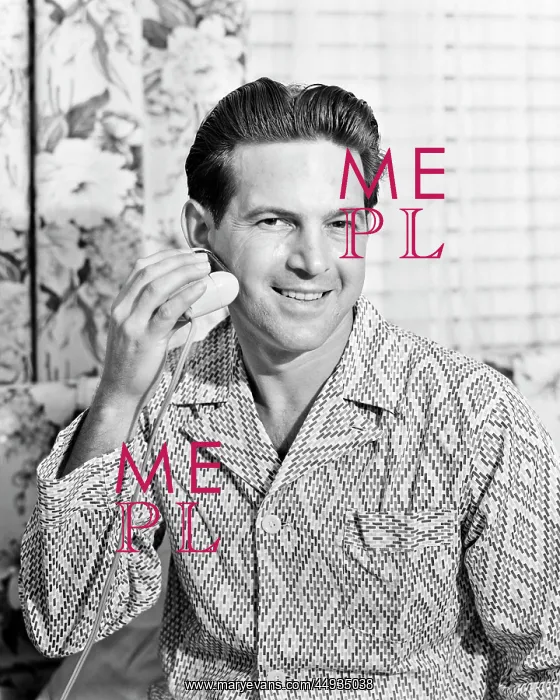 : Smiling Man in Bathroom Wearing Pyjamas : Smiling Man in Bathroom Wearing Pyjamas