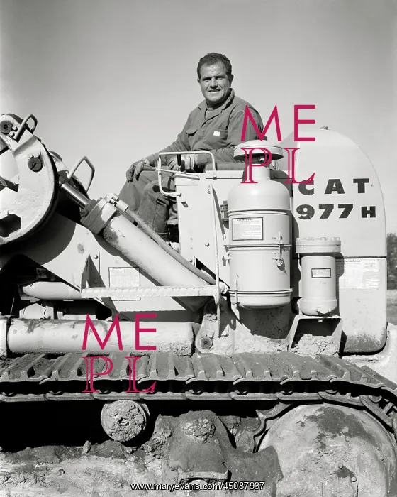: Smiling Man - Construction Equipment Operator : Smiling Man - Construction Equipment Operator