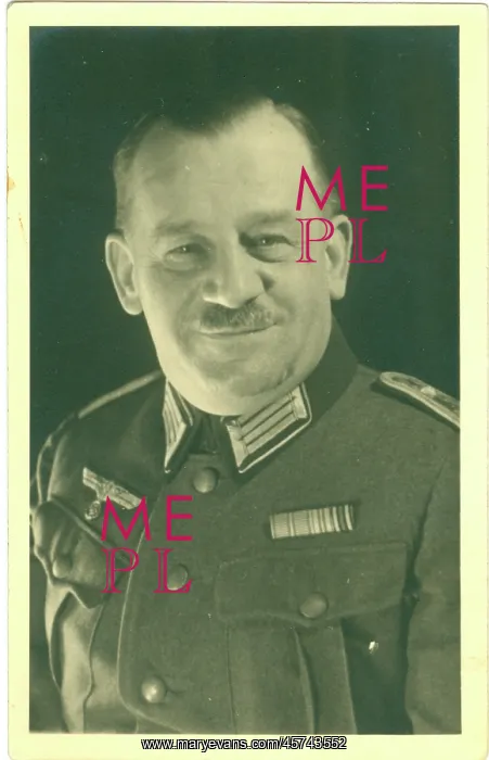: Smiling mature German soldier in uniform : Smiling mature German soldier in uniform