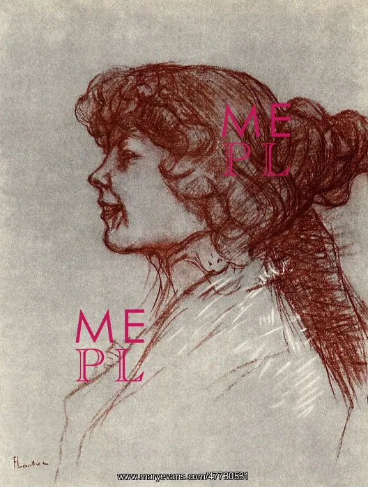 : Smiling Redhead, by Toulouse-Lautrec : Smiling Redhead, by Toulouse-Lautrec