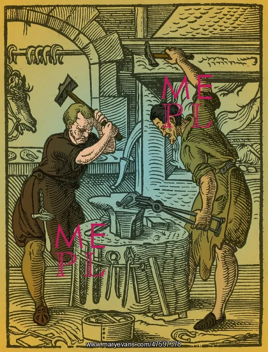 : The Smith, Medieval Tradesman : The Smith, Medieval Tradesman