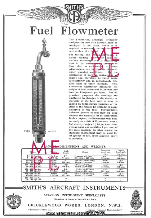 : Smiths Aircraft Fuel Flowmeter : Smiths Aircraft Fuel Flowmeter