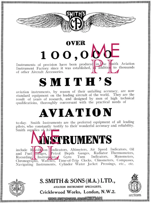  : Smiths Aircraft Instruments