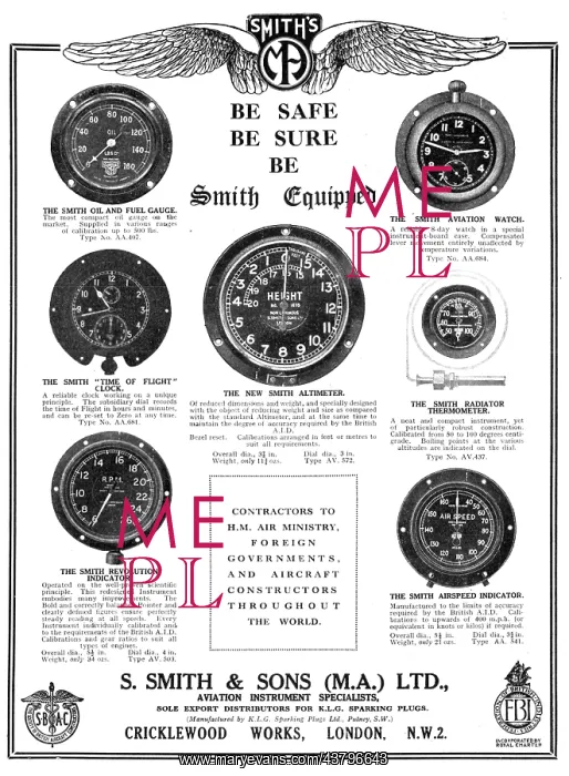 : Smith's Aircraft Instruments : Smith's Aircraft Instruments