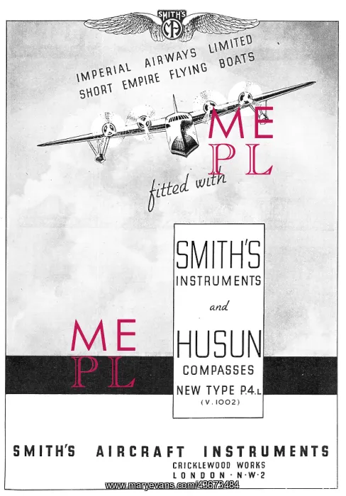 : Smiths Aircraft Instruments & Components - Husun P4 Compass : Smiths Aircraft Instruments & Components - Husun P4 Compass