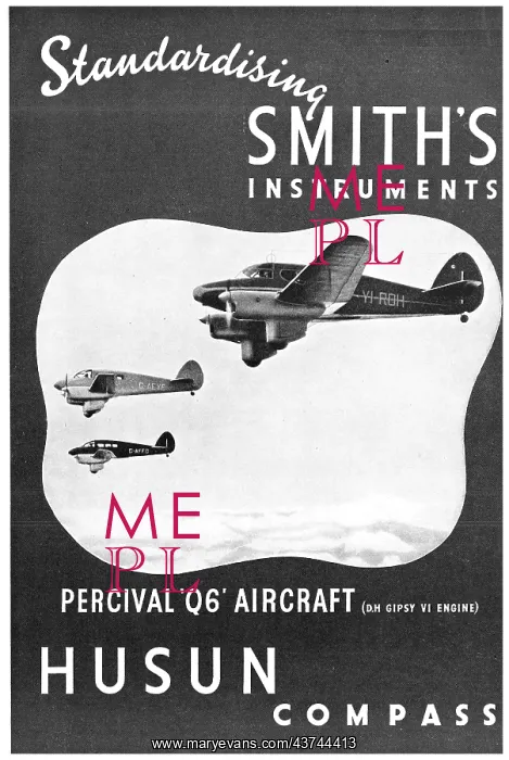 : Smiths Aircraft Instruments Husun Compass 1938 : Smiths Aircraft Instruments Husun Compass 1938