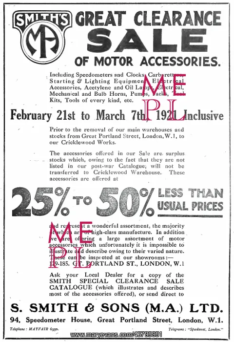 : Smiths Aircraft & Motor Car Accessories : Smiths Aircraft & Motor Car Accessories