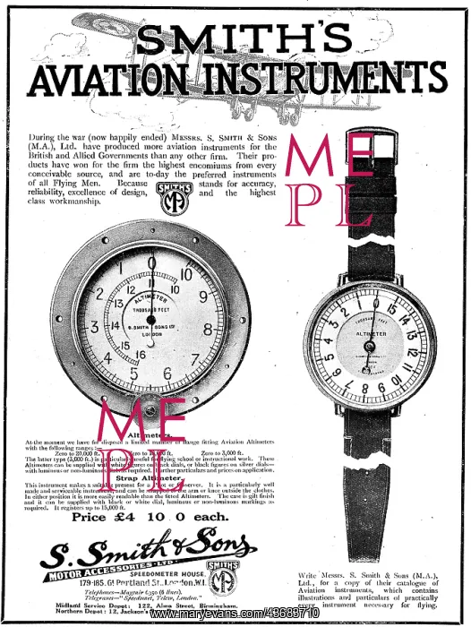 : Smiths Aircraft Panel Mounted Altimeter: : Smiths Aircraft Panel Mounted Altimeter: