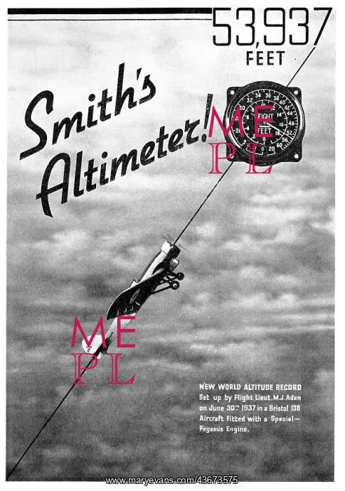 : Smiths Altimeter 1937 : Smiths Altimeter 1937