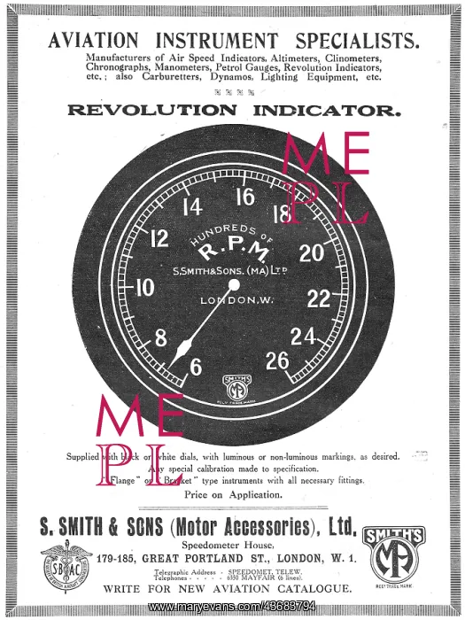 : Smiths Aviation Instruments. Smiths RPM Indicators : Smiths Aviation Instruments. Smiths RPM Indicators