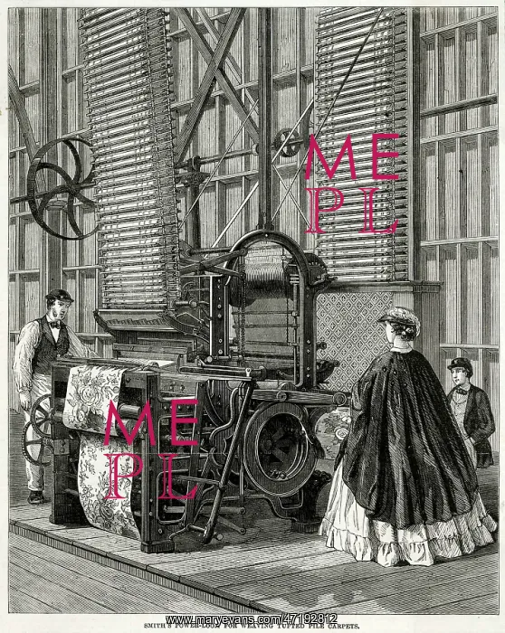 : SMITH'S CARPET LOOM 1862 : SMITH'S CARPET LOOM 1862