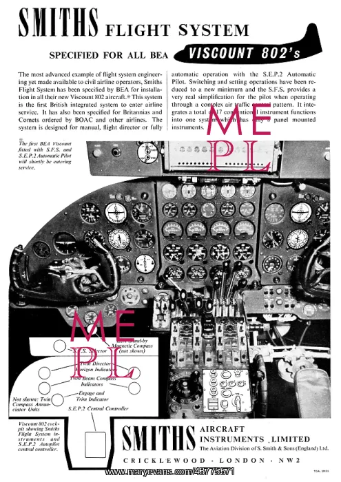 : Smiths Flight System S.E.P.2 Autopilot 1957 : Smiths Flight System S.E.P.2 Autopilot 1957