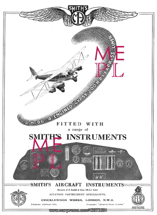 : Smiths Instruments : DH86 Express : Smiths Instruments : DH86 Express