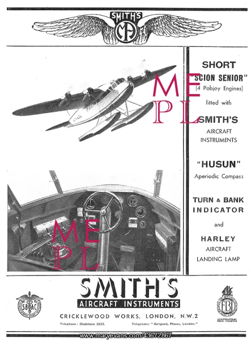 : Smiths Instruments : Short Scion Senior : Smiths Instruments : Short Scion Senior