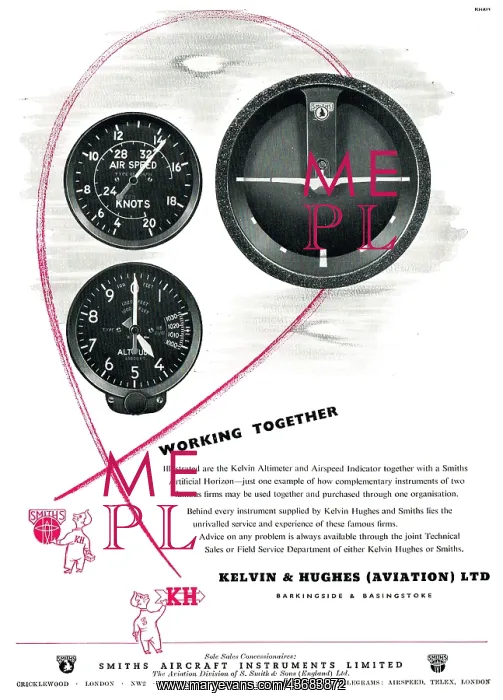 : Smiths - Kelvin Hughes Altimeter & Airspeed Indicator : Smiths - Kelvin Hughes Altimeter & Airspeed Indicator