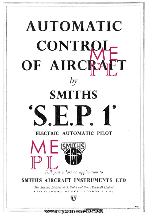 : Smiths SEP 1 Electric Automatic Pilot - Autopilot : Smiths SEP 1 Electric Automatic Pilot - Autopilot