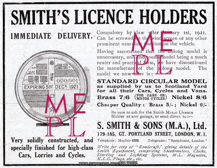 : Smith's Vehicle Licence Holders : Smith's Vehicle Licence Holders