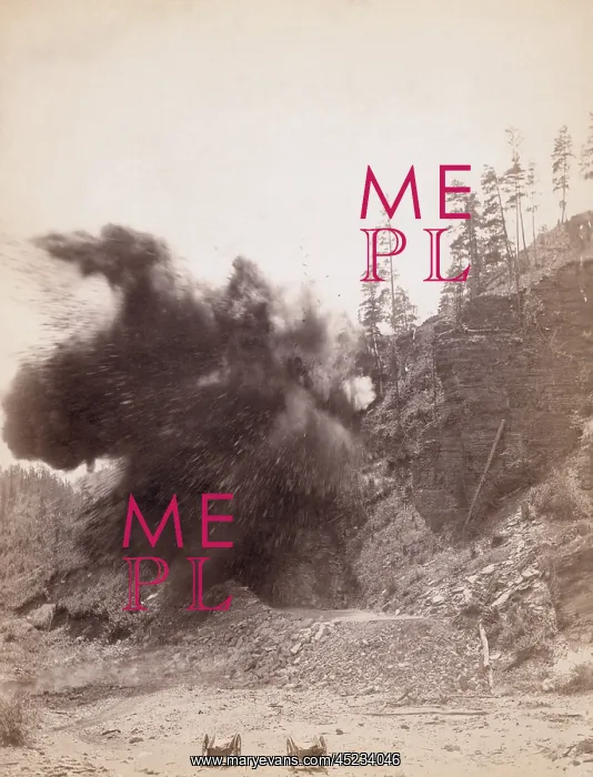 : Smoke from a dynamite blast during railroad ? : Smoke from a dynamite blast during railroad ?