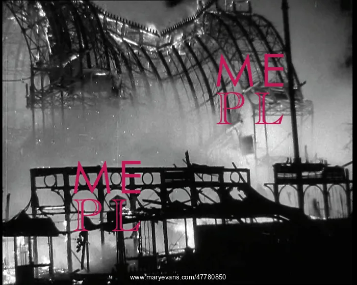 : Smoke Emitting From the Wreckage of the Crystal Palace : Smoke Emitting From the Wreckage of the Crystal Palace