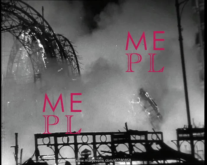 : Smoke Emitting From the Wreckage of the Crystal Palace : Smoke Emitting From the Wreckage of the Crystal Palace