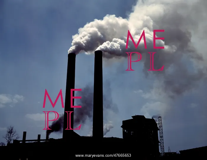 : Smokestacks, Wartime Plant, 1942 : Smokestacks, Wartime Plant, 1942