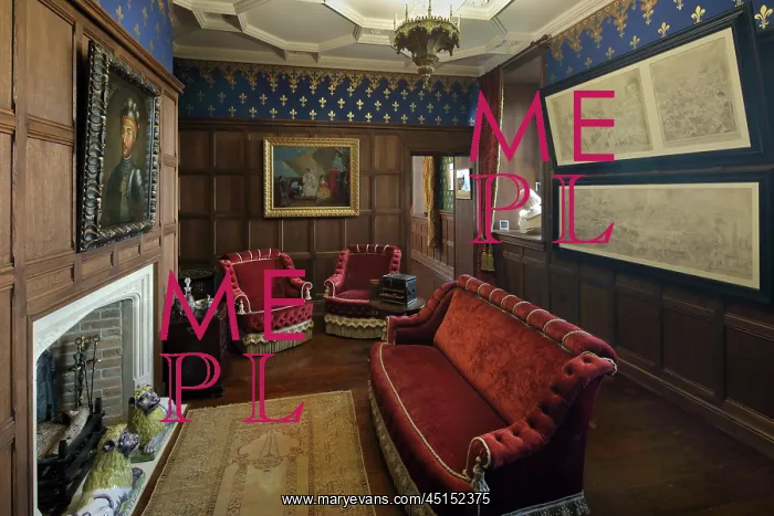 : Smoking Room, Chateau de Hardelot, Condette, Pas-de-Calais : Smoking Room, Chateau de Hardelot, Condette, Pas-de-Calais