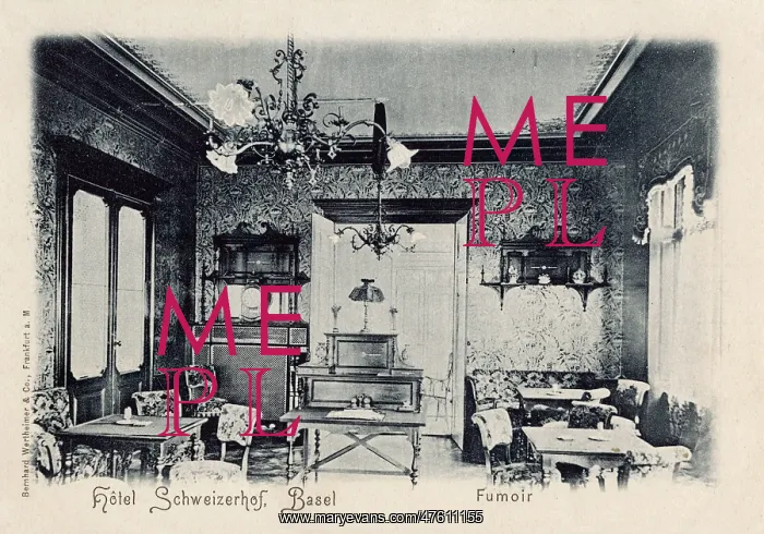  : Smoking room, Hotel Schweizerhof, Basel, Switzerland