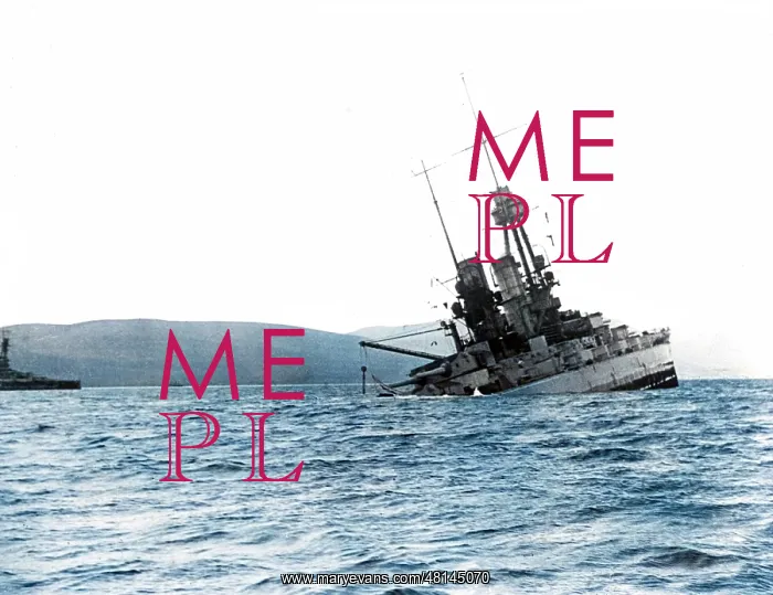 : SMS Bayern sinking after being scuttled, Scapa Flow, WW1 : SMS Bayern sinking after being scuttled, Scapa Flow, WW1